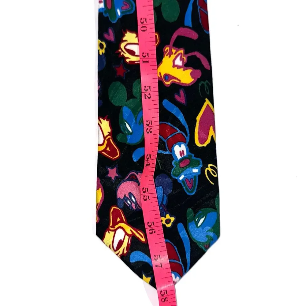 Vintage Disney Mickey Unlimited Fab Five Mickey Minnie Goofy Daffy Pluto Tie